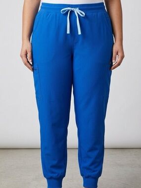 FIGS Zamora Jogger Scrub Pants | Technical Collection | XL Petite | Royal Blue